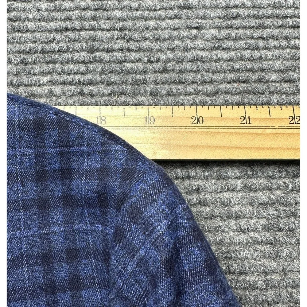 Banana Republic Blazer Mens 46R Blue Check Slim Fit Stretch Sport‎ Coat Jacket